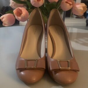 Cole Haan Pink Bow Accent Heels